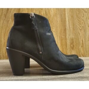 Ecco Touch 75 Zip Up Ankle Boots Women's EU 38‎ US 7-7.5 Black